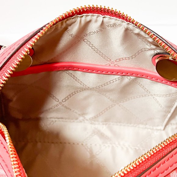 Michael Kors Blaire XS Duffle Satchel Shoulder Crossbody Bag MK Dahlia - Picture 8 of 15